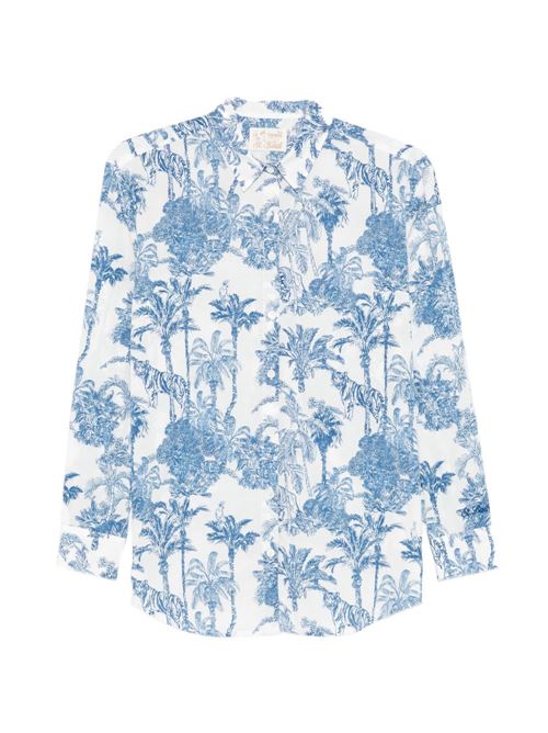 Camicia donna Brigitte in cotone con fantasia all-over MC2 SAINT BARTH | BRIGITTE01288L